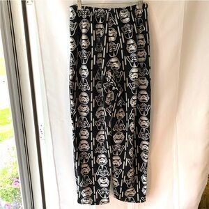 NWOT Star Wars Darth Vader storm troopers pj pants black gray SZ XL.
